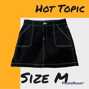 Hot Topic- Black Jean Skirt